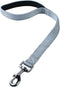 Large Dog Short Leash: Nylon Belting with Soft Padded Handle Lead (18 Inches, Ultimate Grey)