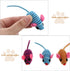 Totority Catnip Mice Cat Toy, Rubber Band Mouse with Elastic Rope for Cats, Realistic Teaser Playing Prop