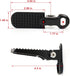 Scooter Footpegs - E-bike Footpeg in Aluminum Alloy, Length 17cm/6.7", Compatible with Scooter Mopeds E-Bike