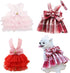 Female Dog Clothes, Pink Tutu Dress for Yorkie, Harness Outfits for Medium Dogs