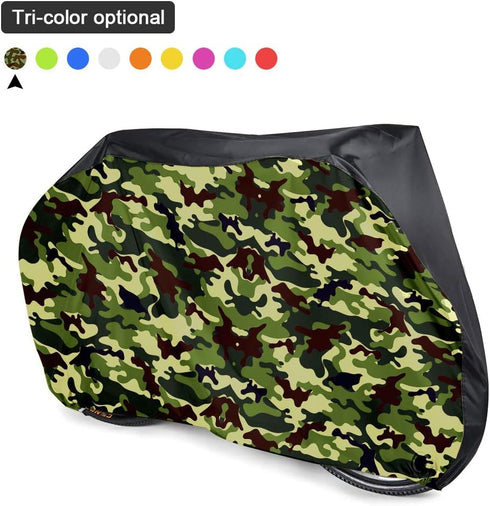 Roctee Waterproof Bicycle Cover for Mountain & Road Bikes, 78.7''(L) * 27.6''(W) * 43.3''(H) with Storage Bag (Black &