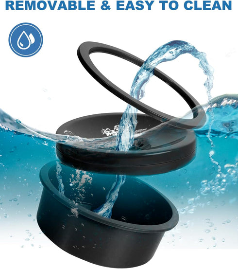 No Spill Water Bowl for Dogs, Slow Drinking Dish, 30oz Slobber Stopper Water Dispenser for Elevated Pet Feeder