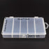 Honbay Clear Visible Plastic Fishing Tackle Storage Box - Jewelry Making Findings Organizer (M: 7"x4.3"x1.2")
