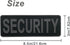 Large Security Patch PVC Subdued 8.5x3 inches for Tactical Vest Jackets Uniforms (Black and Gray)