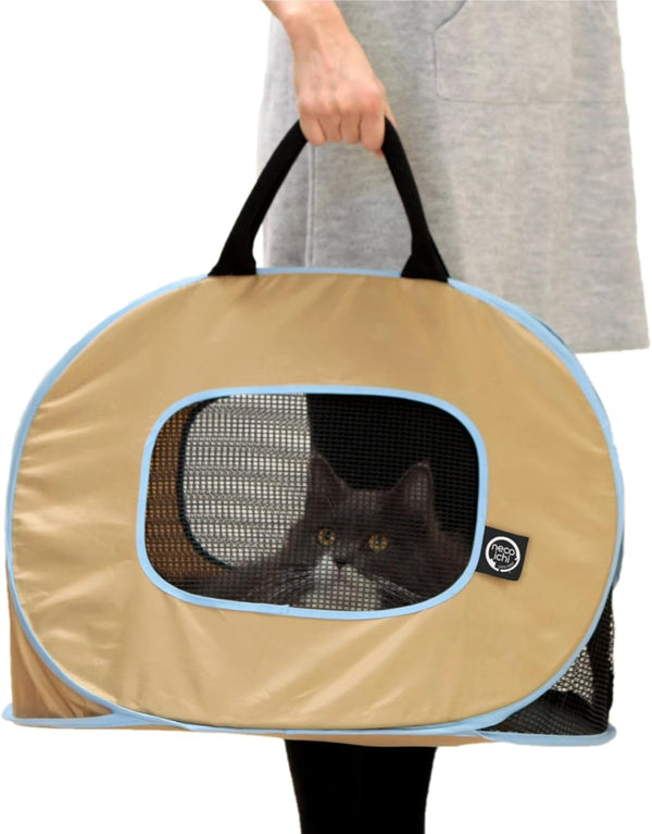 Necoichi Cat Cage Carrier (Beige)