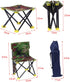 Garneck Oxford Cloth Steel Frame Sturdy Lightweight Outdoor Folding Chair for Hiking Fishing Camping Beach Travel
