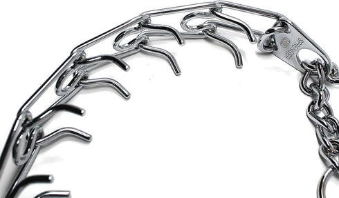 Herm Sprenger Prong Dog Training Collar, Ultra-Plus Chrome Plated Steel Pet Pinch Collar for Dogs, 23in
