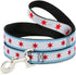 Buckle-Down Dog Leash - Chicago Flag 6 Feet Long 0.5 Inch Wide
