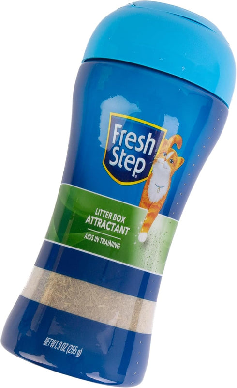 Fresh Step Litter Box Attractant Powder, All Natural Training Aid for Cats and Kittens, 9 Ounce