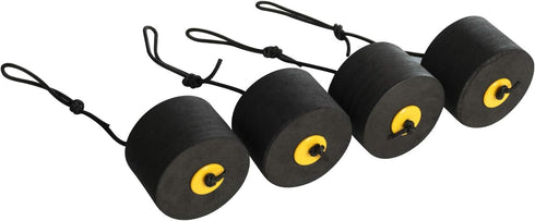 Pelican Sit-on-Top Kayak Scupper Plugs - 4 Pack, Fits Most Kayaks, EVA Material, Black