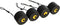 Pelican Sit-on-Top Kayak Scupper Plugs - 4 Pack, Fits Most Kayaks, EVA Material, Black