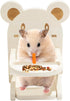 WCDJOMOP Handmade Wooden Hamster Dining High Chair - Small Animal Cage Accessories Habitat