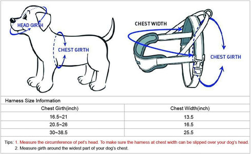 Blueberry Pet Adjustable No Pull Training Dog Harness, Olive Green, Small, Chest Girth 16.5" - 21", Multi-Colored
