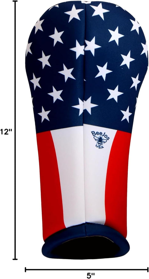 Trump Driver Golf Club Headcover - HUUUGE Drive! MAGA Fun! Easy On/Off, Made in USA by BeeJos, Golf Gift Accessory