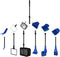 Aquarium Cleaning Kit, Fish Tank Clean Set with Long Handle Brush, 6 Functional Tools for Telescopic Cleaning