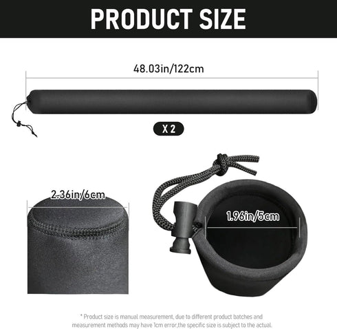 ZHAO 48 Inch Boat Trailer Guide Pole Cover and Pad - Heavy Duty Marine Trailer Guide Poles Cover for Jet Ski Boat