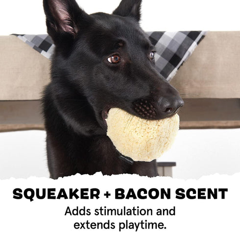 Barkbox Super Chewer Tough Dog Chew Toys for Aggressive Chewers, Plush 2 Toys in 1 (Potato - Small)