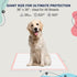 36"x36" 6-Layer 35 Count XXL Dog Pee Pads Extra Large Pink Puppy Pads, Super Absorbent & Leak-Proof Potty Training