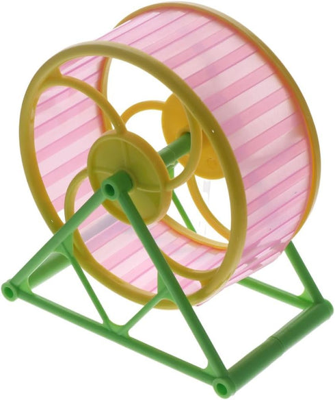 Hamster Exercise Wheel, Silent Running Wheel with Stand for Hamsters, Random Color, 1 PC