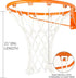 Spring Meow Heavy Duty Basketball Nets, Weather-Resistant Replacement for 12 Loops Basketball Hoop, 2025 Upgraded Model