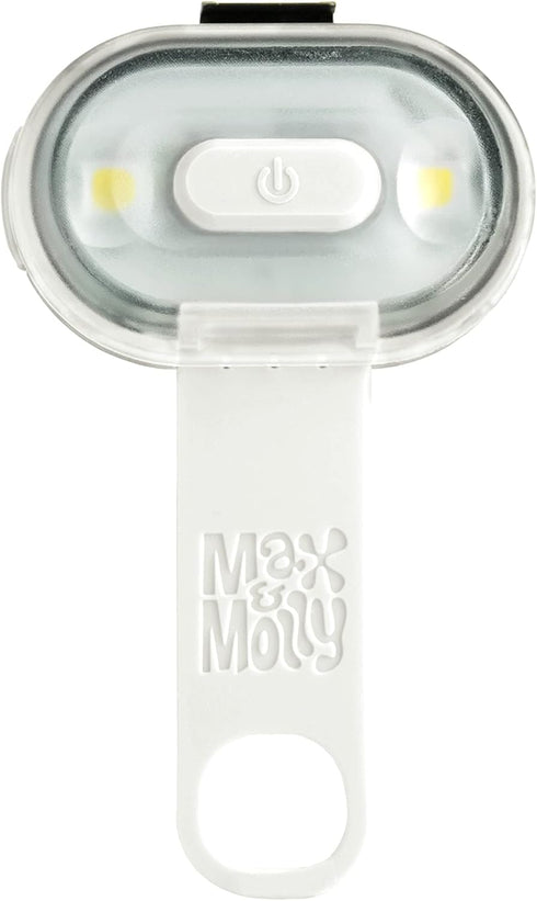 Max & Molly USB Rechargeable LED Safety Pet Light for Dog Collars & Harnesses - Waterproof, Secure Design