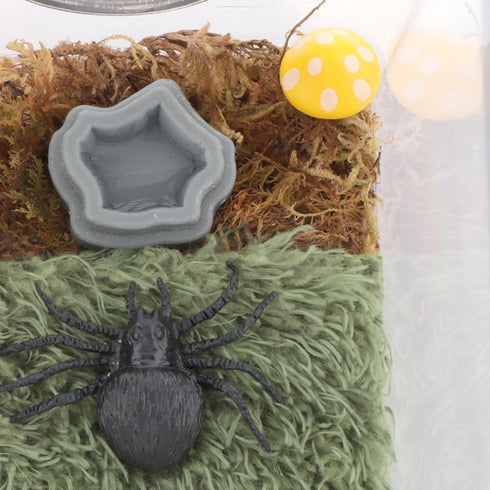 6 Pcs Spider Micro Water Bowl - Mini Resin Dish for Tarantula Spider Millipede Tiny Reptile (Small: 0.94" D, 0.47" H)