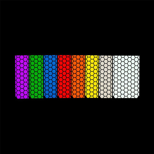 Reflective Decals Hexagon Kit - Large