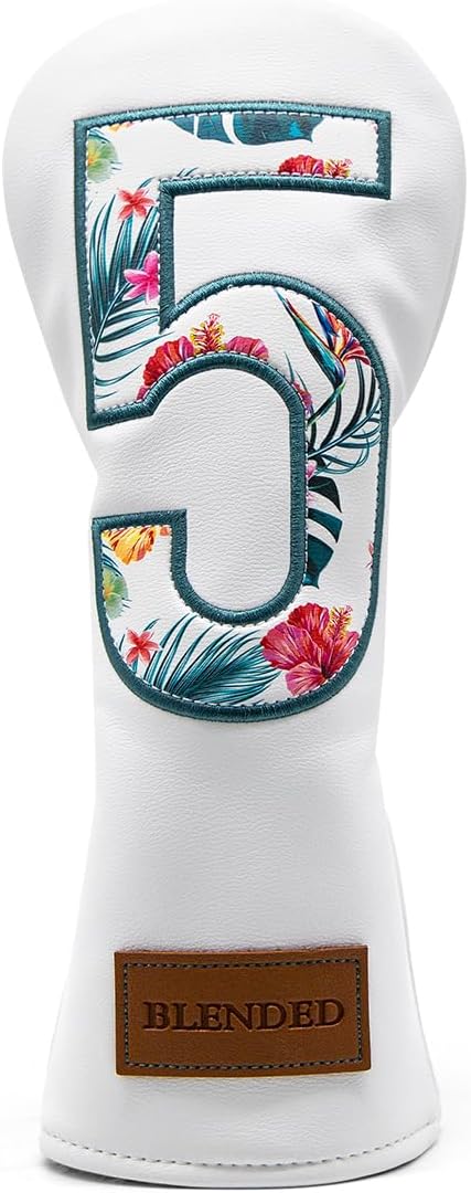 Golf Club Covers for Driver, Fairway Wood, Hybrid, Leather Mallet Putter Covers for Most Brands