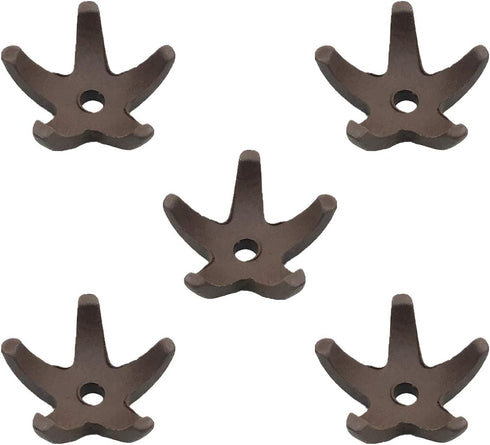 Fish Tank Decorations, 5 Pcs Mini Starfish-Shaped Shrimp Home Fish Tank Shelter Breeding Cave, Brown