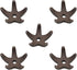 Fish Tank Decorations, 5 Pcs Mini Starfish-Shaped Shrimp Home Fish Tank Shelter Breeding Cave, Brown