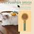 Dog & Cat Brush, Cute Pumpkin Self Cleaning Brush for Shedding and Deshedding, Deep Cleaning Pet Brushes
