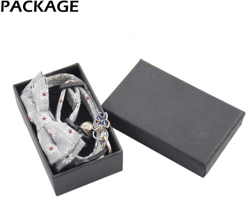Bowtie Cat Collars Breakaway with Bell Adjustable Cute Kitty Collar for Cat Puppy 7.5-11in