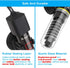 Mini 50W Aquarium Heater, Small Fish Tank Heater with Free Thermometer Sticker, 50 Watt.