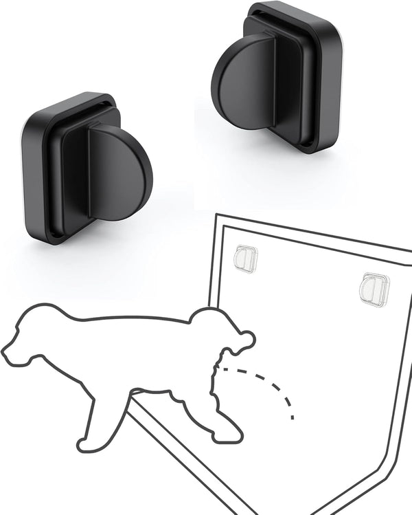 Dog Pee Pad Holder for Potty Training with Magnetic Wall Holder for Leg-Lifting Dogs, Strong Magnets, Black