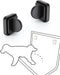 Dog Pee Pad Holder for Potty Training with Magnetic Wall Holder for Leg-Lifting Dogs, Strong Magnets, Black