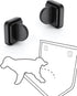 Dog Pee Pad Holder for Potty Training with Magnetic Wall Holder for Leg-Lifting Dogs, Strong Magnets, Black