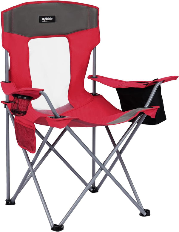 Camping Chairs Portable Folding Lightweight Outdoor Lawn Chair for Adults with Cooler