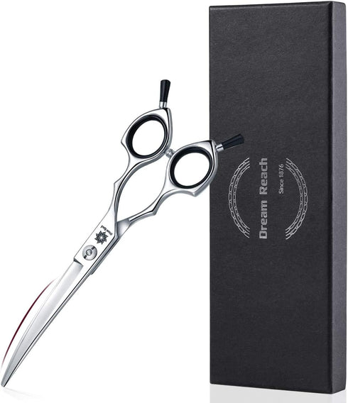 Grooming Pet Shear, 6.5 Inch Downward Curved Scissors for Cat and Small Dog Trimming, Designed for Professional Groomers