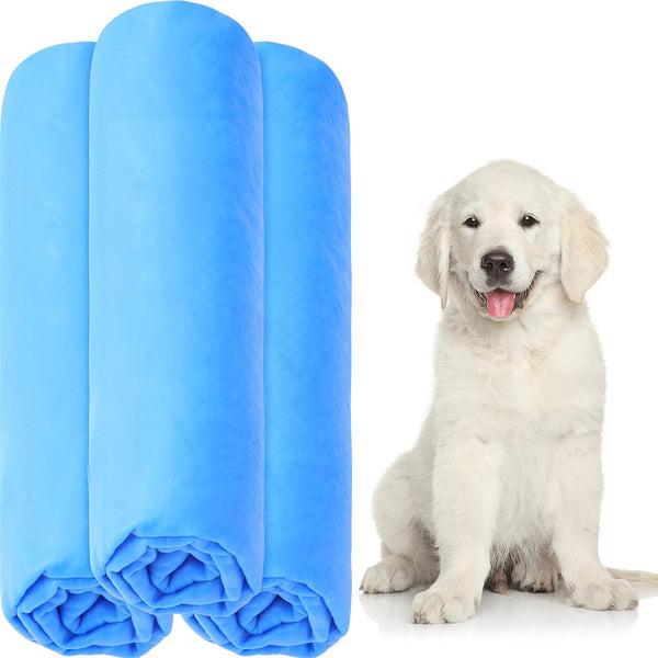 Tatuo 3 Pieces Pet Absorbent Towel, Quick Drying Dog Bath Towel, Machine Washable for Any Size Pets