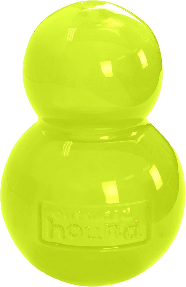 Outward Hound Double-Tuff Stuffable Dog Toy, Large 5-Inch Green - Treat Dispensing