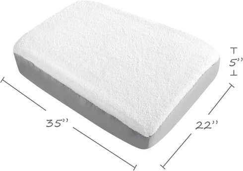 Replacement Washable Dog Bed Covers (Cover Only), Waterproof Warm Dog Mattress Cover, Plush Dog Bed Cover, Easy to