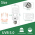 LUCKY HERP 5.0 26W Compact Fluorescent UVA UVB Light Tropical Terrarium Lamp for Reptiles