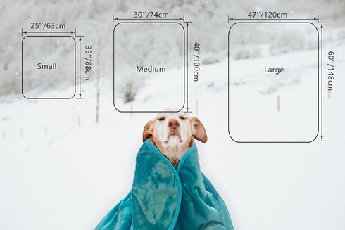 Waterproof Dog Blanket, Thick Reversible Soft Pet Blankets for Couch Bed Protection, Washable (Gray, 30"×40")