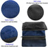 Golf Bag Accessories Valuables Pouch with Multi Pocket Zipper Hook, Includes 10 Pcs Wood Golf Tees