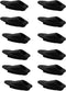 LQ Industrial Bicycle Cable Tube Clamp, 12PCS Black Plastics Brake Shifter Line Pipe Holder Bike Accessories