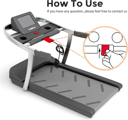 Treadmill Universal Safety Key for Proform, Image, Weslo, Reebok, Epic, Golds Gym, Healthrider