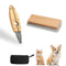 Wooden Deshedding Brush & Nail Clipper for Dogs Cats, 2-in-1 Grooming Kit for Short/Long Hair with Storage Box