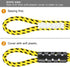 SELEWARE Water Ski Rope, Soft Rubber Handle with 2 Floats, 2 Section Boat Tow Rope, 4000 lbs Capacity