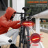 ONVIAN Smart Bike Tail Light with Turn Signals - Rechargeable Auto-Sensing Light for Rear Bike Rack, Waterproof