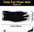 Cat Mat - Cute Non-Slip Long Doormat, Stretched Floor Rug for Bedroom, Living Room, Kitchen (20''x47'', Stretching Cats)